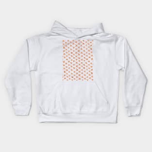 Watercolor x pattern - orange Kids Hoodie